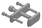 INSTALADOR DAS CAMISAS DOS CILINDROS. TAMBM UTILIZADO PARA SIMULAR A MONTAGEM DO CABEOTE E MEDIR A ALTURA DE SALINCIA DA CAMISA (MOTOR MWM 229)
